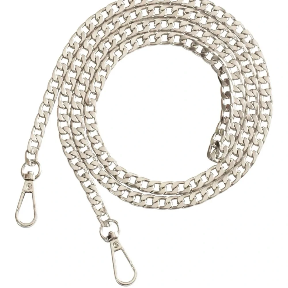 Silver Crossbody Chain Handbag Strap